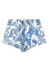 MC2 Saint Barth Short Donna Silk Habotai Jungle Oceania
