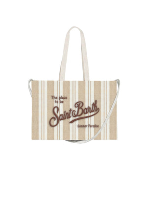Borsa da mare con manici a righe MC2 Saint Barth
