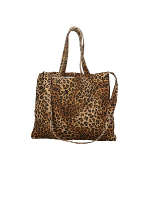 Borsa da mare MC2 Saint Barth in fantasia animalier con manici
