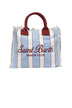 Borsa da mare MC2 Saint Barth a righe con manici e frange