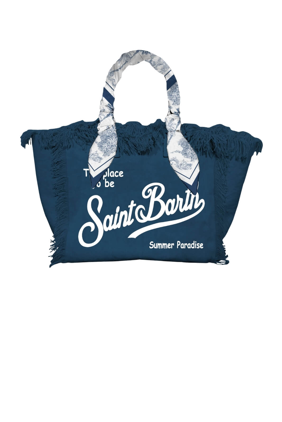 Borsa da donna MC2 Saint Barth in canvas con foulard