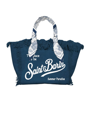 Borsa da donna MC2 Saint Barth in canvas con foulard