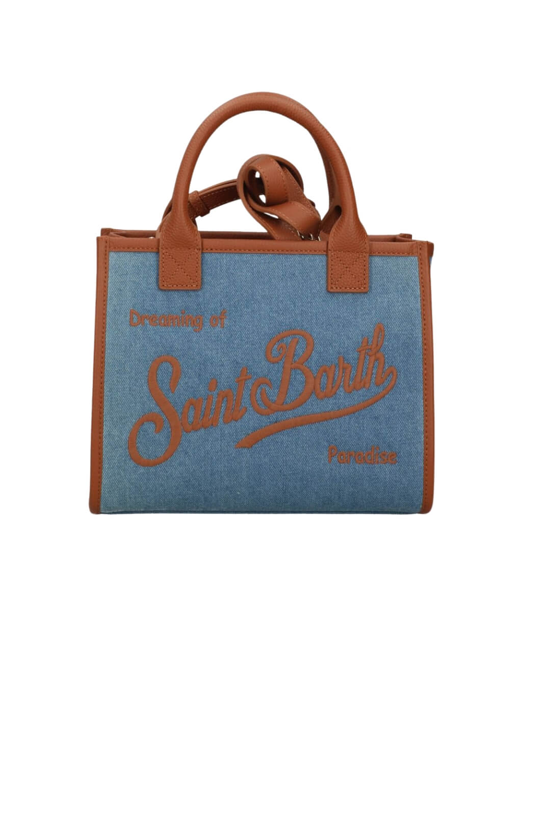 Borsa media da donna MC2 Saint Barth in denim e pelle