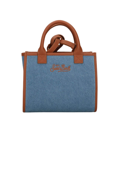 Borsa media da donna MC2 Saint Barth in denim e pelle