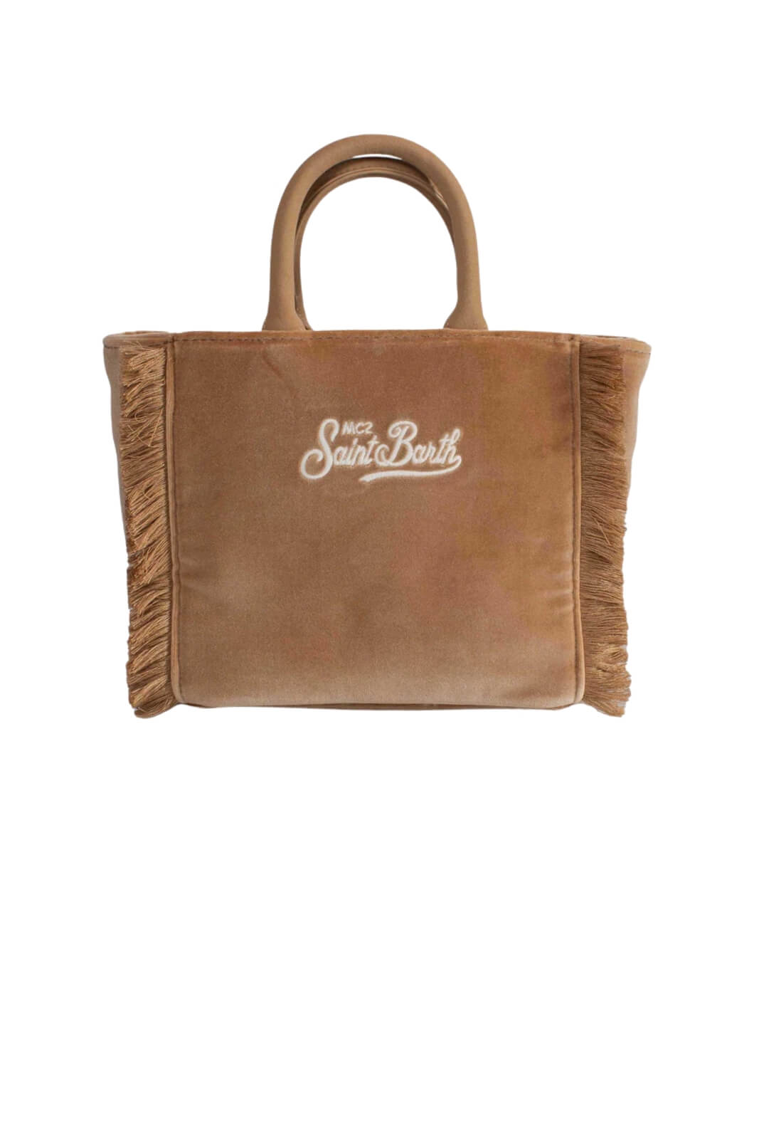 Borsa da donna MC2 Saint Barth  mini in velluto con frange
