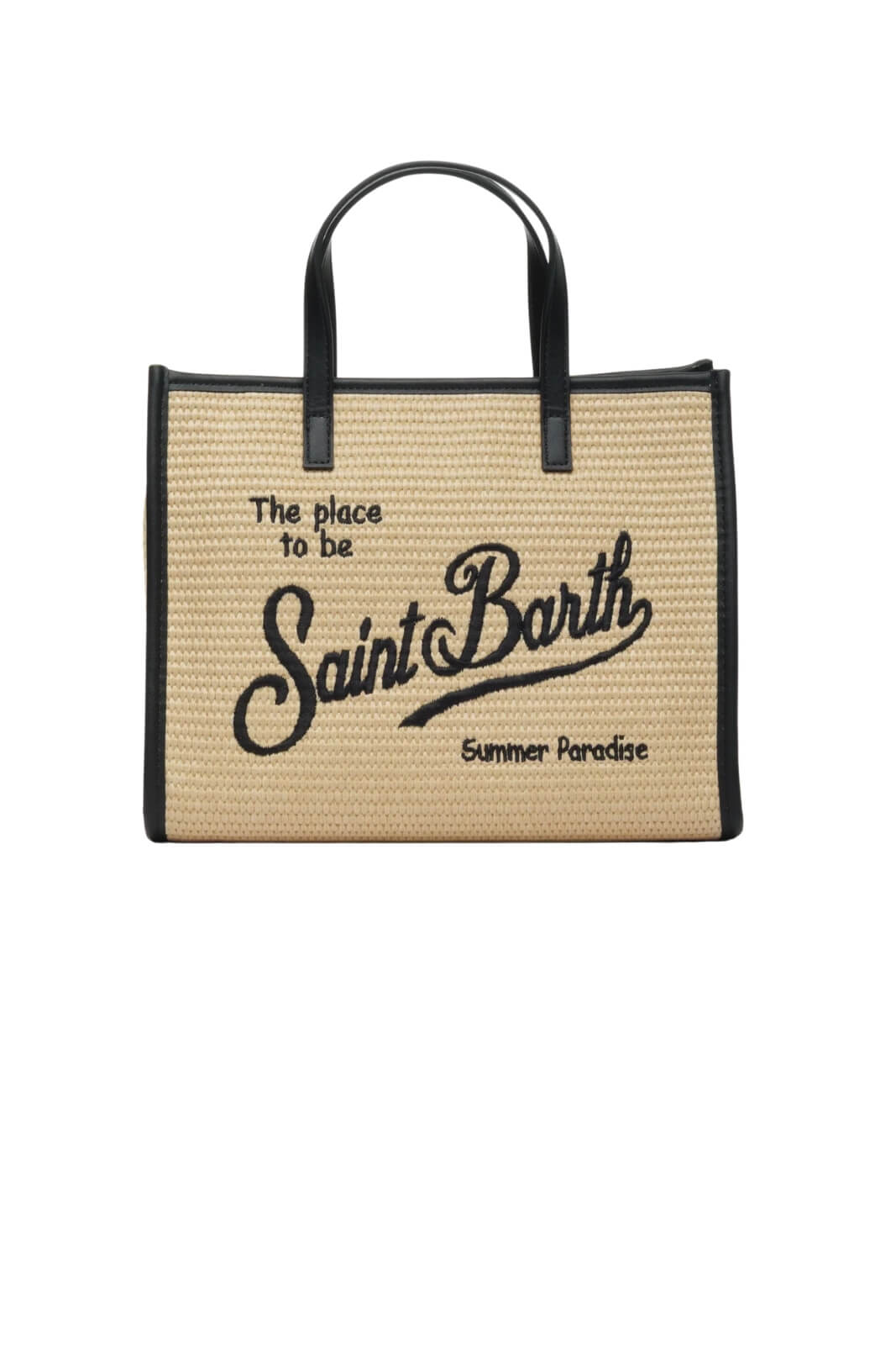 Borsa da donna media MC2 Saint Barth in paglia con manici
