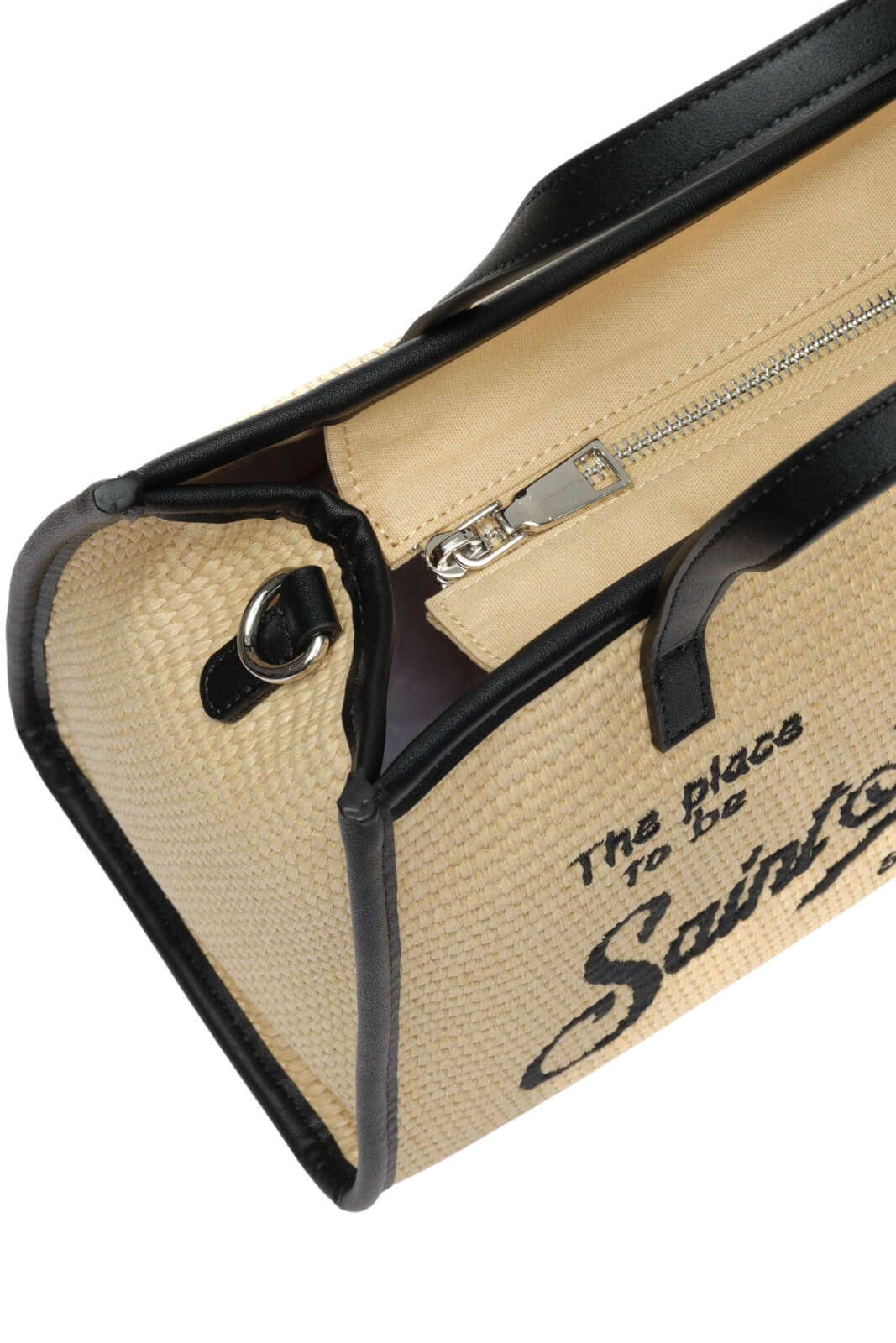 Borsa da donna media MC2 Saint Barth in paglia con manici