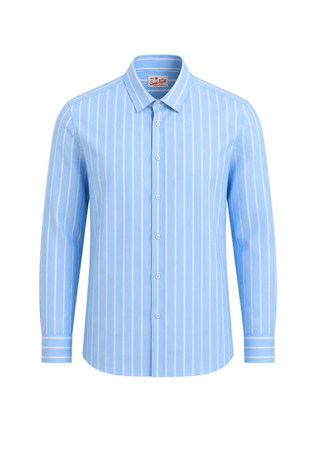Camicia da uomo MC2 Saint Barth a righe over fit
