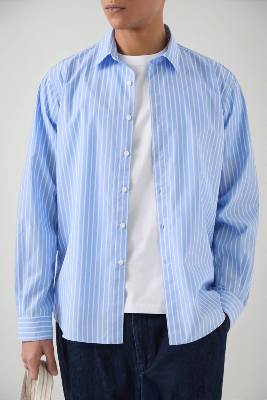 Camicia da uomo MC2 Saint Barth a righe over fit