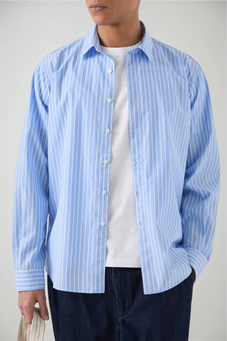 Camicia da uomo MC2 Saint Barth a righe over fit