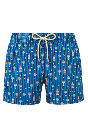 Costume boxer da uomo MC2 Saint Bart con stampa cocktail