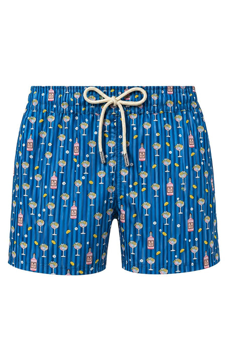 Costume boxer da uomo MC2 Saint Bart con stampa cocktail