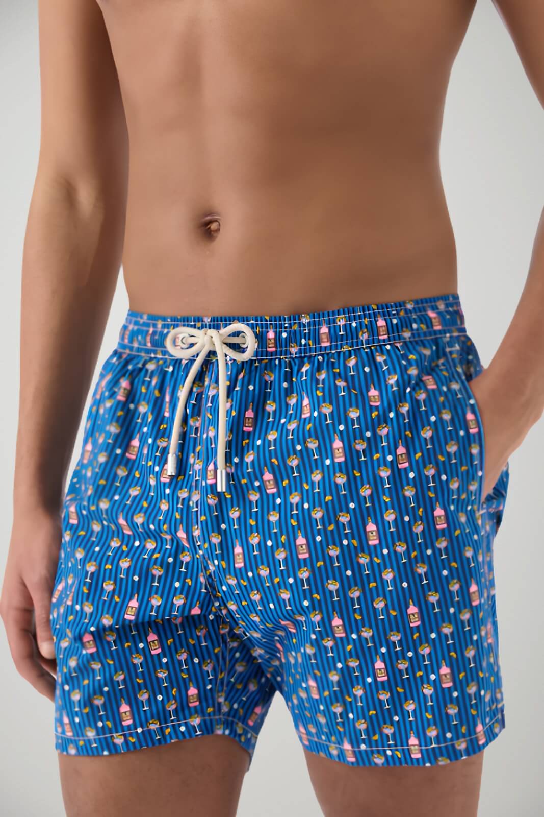 Costume boxer da uomo MC2 Saint Bart con stampa cocktail