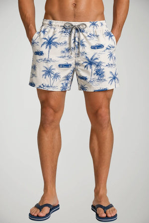 Costume da uomo boxer MC2 Saint Barth con stampa e coulisse