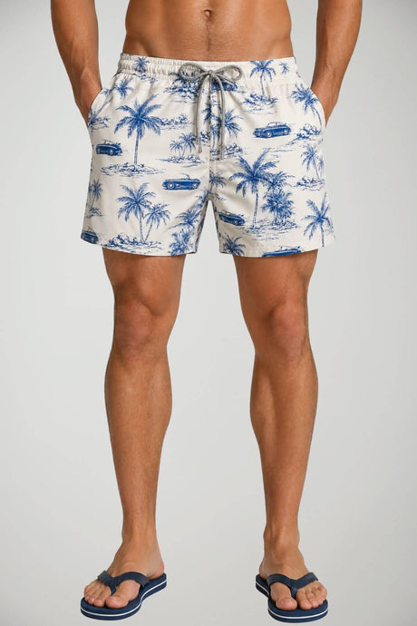 Costume da uomo boxer MC2 Saint Barth con stampa e coulisse