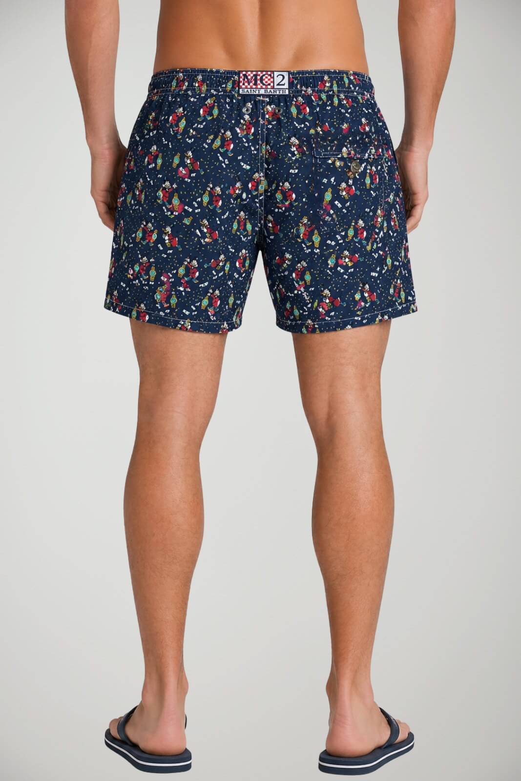 Costume da uomo boxer MC2 Saint Barth con stampa Zio Paperone