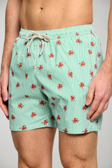 Costume boxer da uomo MC2 Saint Bart a righe con stampa
