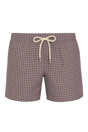 Costume boxer da uomo MC2 Saint Barth con stampa geometrica