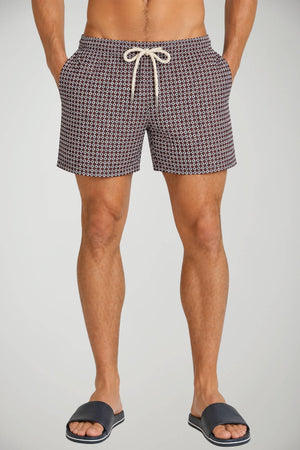Costume boxer da uomo MC2 Saint Barth con stampa geometrica