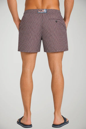 Costume boxer da uomo MC2 Saint Barth con stampa geometrica