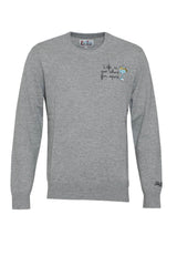 Maglia da uomo MC2 Saint Barth a girocollo con lettering fronte