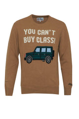 Maglione MC2 Saint Barth da uomo in misto lana a girocollo con lettering fronte