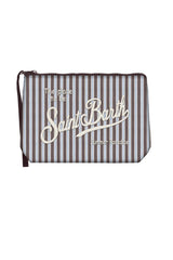 Pochette da donna a righe MC2 Saint Barth