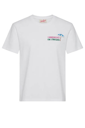 T-shirt da donna MC2 Saint Barth a maniche corte con ricamo