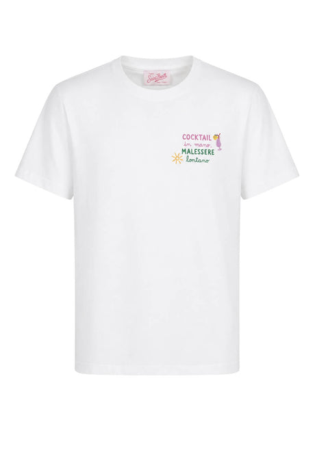 T-shirt da donna MC2 Saint Barth a maniche corte con ricamo