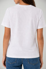 T-shirt da donna MC2 Saint Barth a maniche corte con ricamo