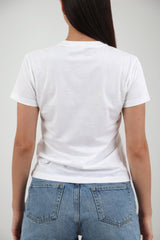 T-shirt da donna MC2 Saint Barth a manica corte con scritta colorata