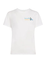 T-shirt da donna MC2 Saint Barth a maniche corte con scritta a contrasto