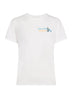 T-shirt da donna MC2 Saint Barth a maniche corte con scritta a contrasto