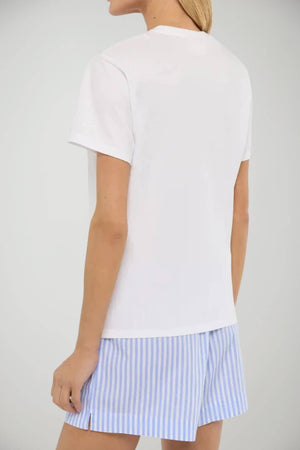 T-shirt da donna MC2 Saint Barth a maniche corte con scritta a contrasto