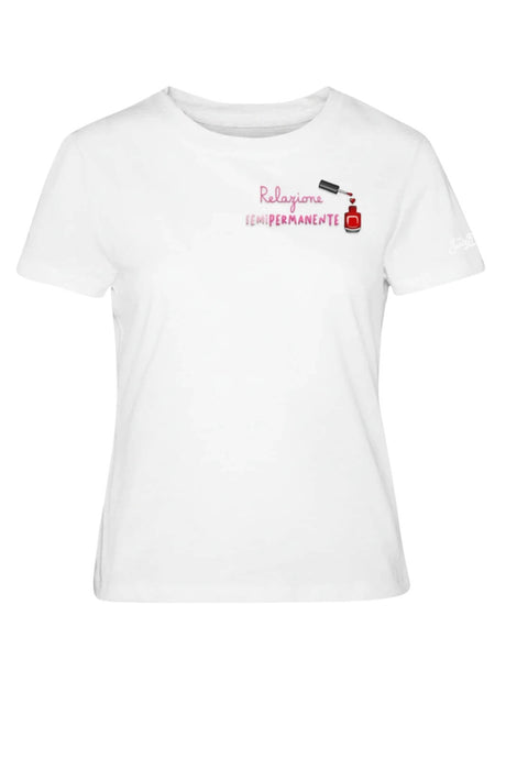 T-shirt da donna MC2 Saint Barth a maniche corte con ricamo