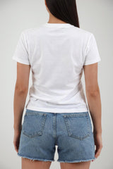 T-shirt da donna MC2 Saint Barth a maniche corte con ricamo