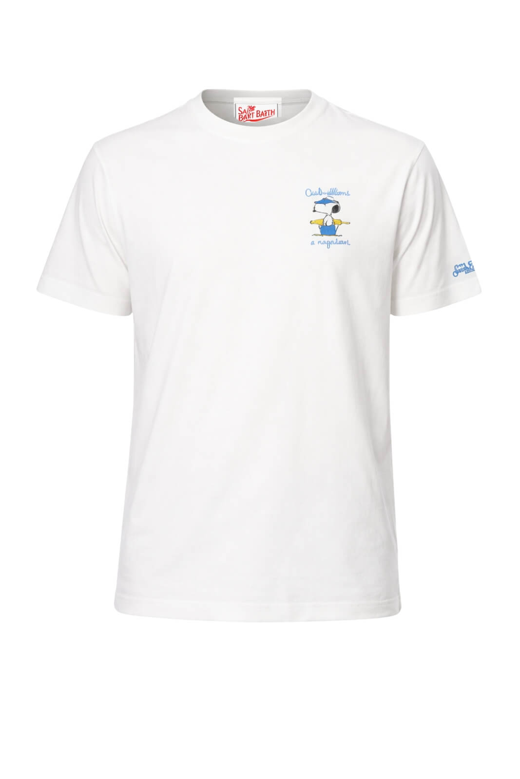 T-shirt da uomo MC2 Saint Barth con ricamo sul torace