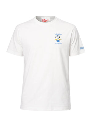 T-shirt da uomo MC2 Saint Barth con ricamo sul torace