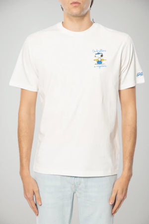 T-shirt da uomo MC2 Saint Barth con ricamo sul torace