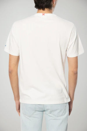 T-shirt da uomo MC2 Saint Barth con ricamo sul torace