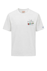 T-shirt da uomo MC2 Saint Barth a maniche corte con ricamo