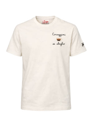T-shirt da uomo MC2 Saint Barth a maniche corte con ricamo