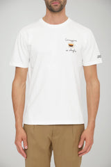T-shirt da uomo MC2 Saint Barth a maniche corte con ricamo