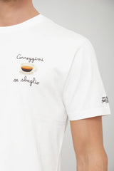 T-shirt da uomo MC2 Saint Barth a maniche corte con ricamo