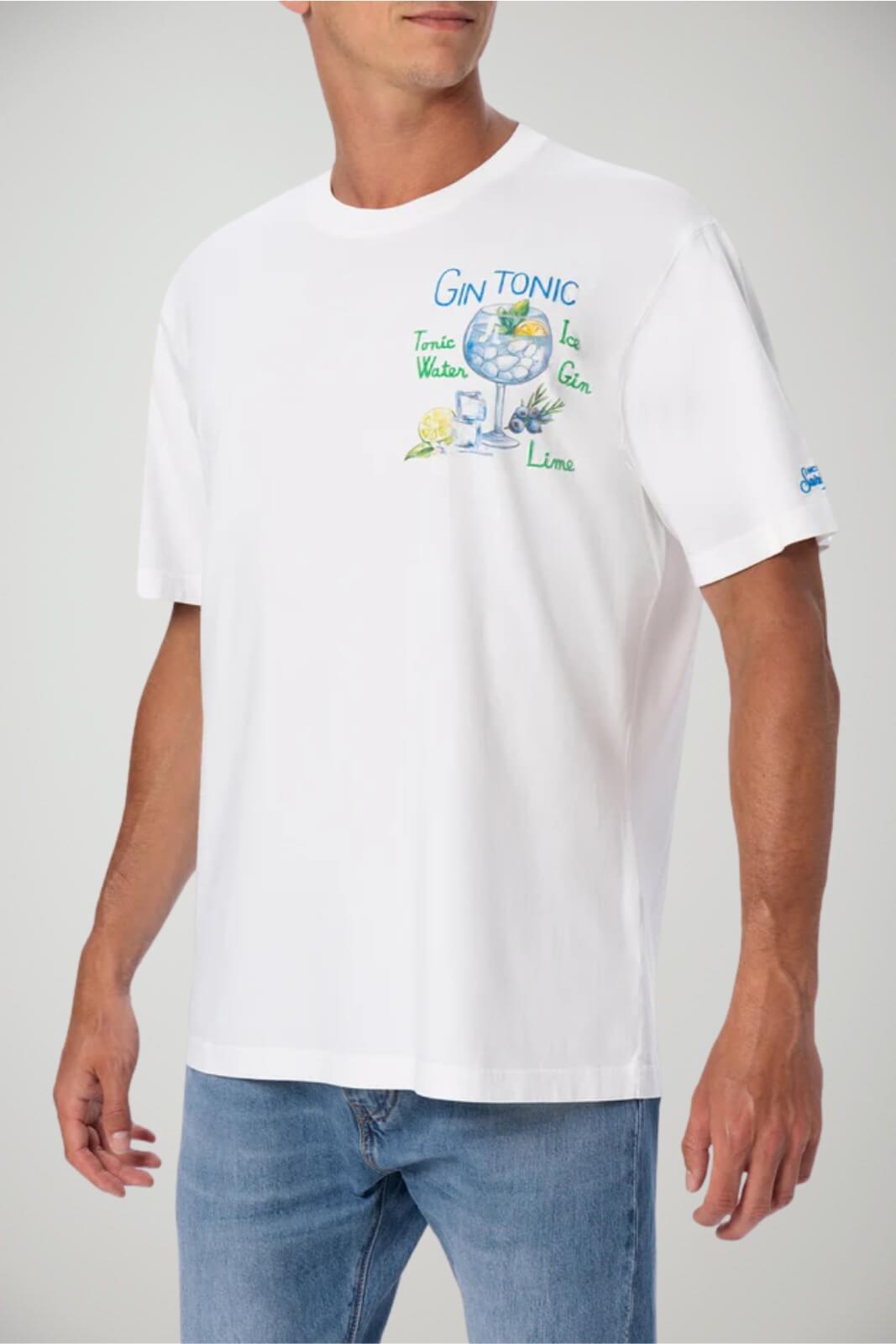 T-shirt da uomo MC2 Saint Barth a maniche corte con  scritta