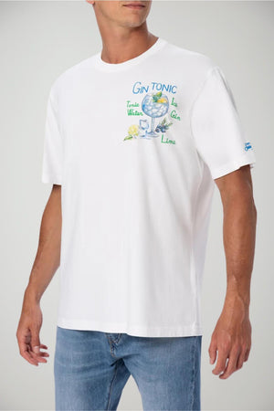 T-shirt da uomo MC2 Saint Barth a maniche corte con  scritta