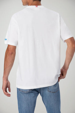 T-shirt da uomo MC2 Saint Barth a maniche corte con  scritta