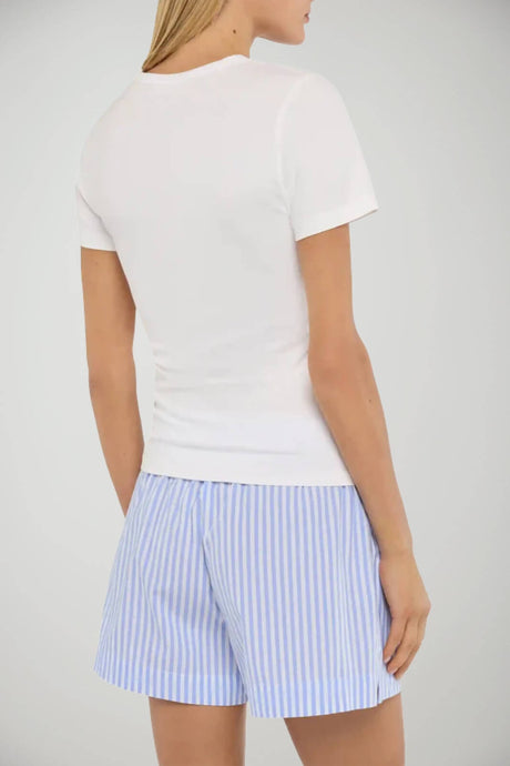 T-shirt da donna MC2 Saint Barth a maniche corte con ricamo