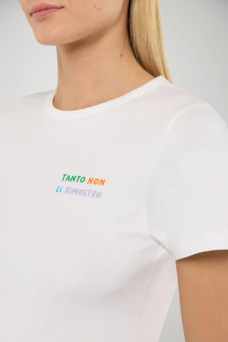 T-shirt da donna MC2 Saint Barth a maniche corte con ricamo