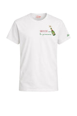 T-shirt da uomo in cotone MC2 Saint Barth a maniche corte con ricamo